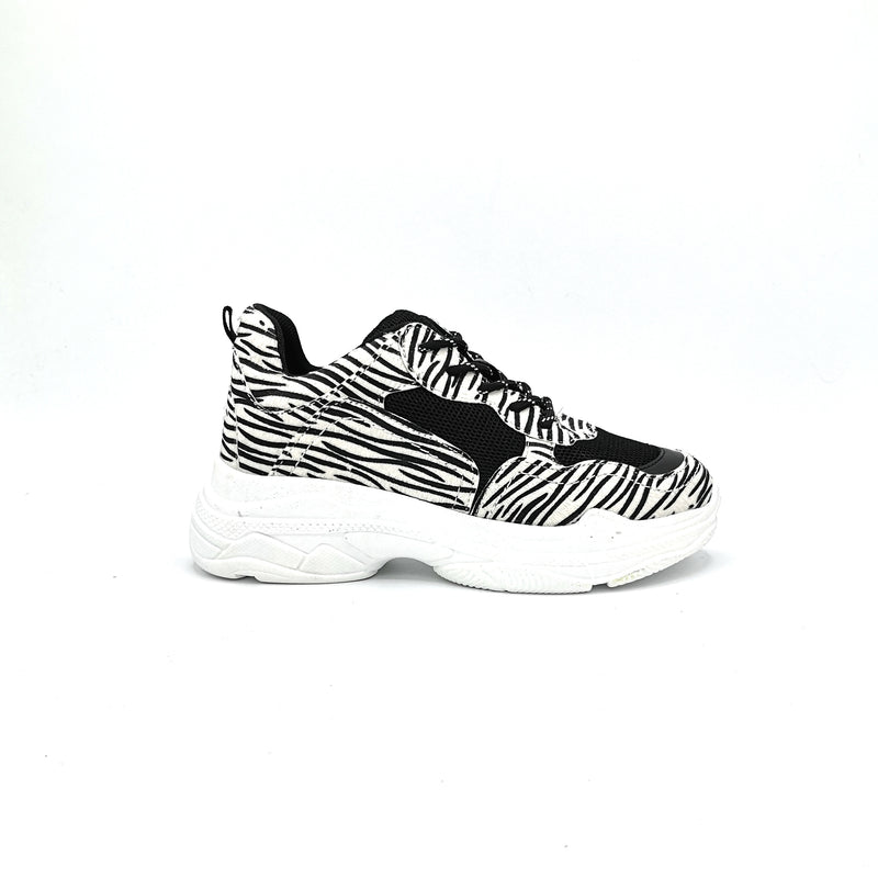 Sneaker deportiva zebra