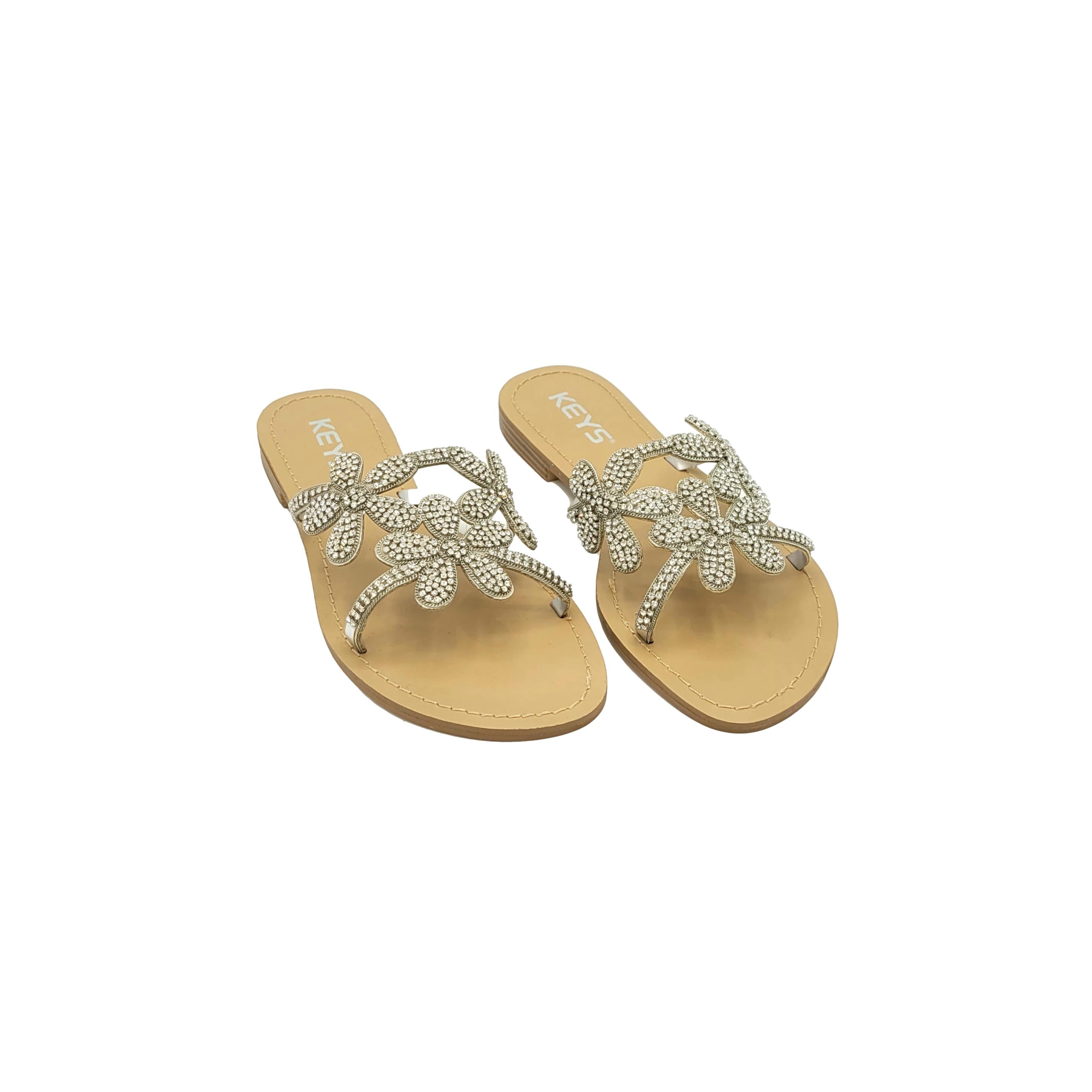 Sandalias planas de la casa KEYS – Rosas Blancas Online