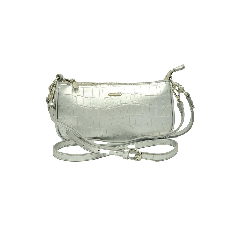 Bolso pequeño color plata