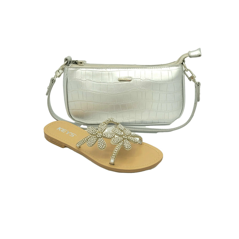 Bolso pequeño color plata